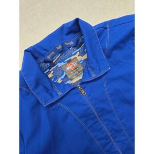 Dickies XS Blue Zip Up Jacket Long Sleeve Work Utility Style‎